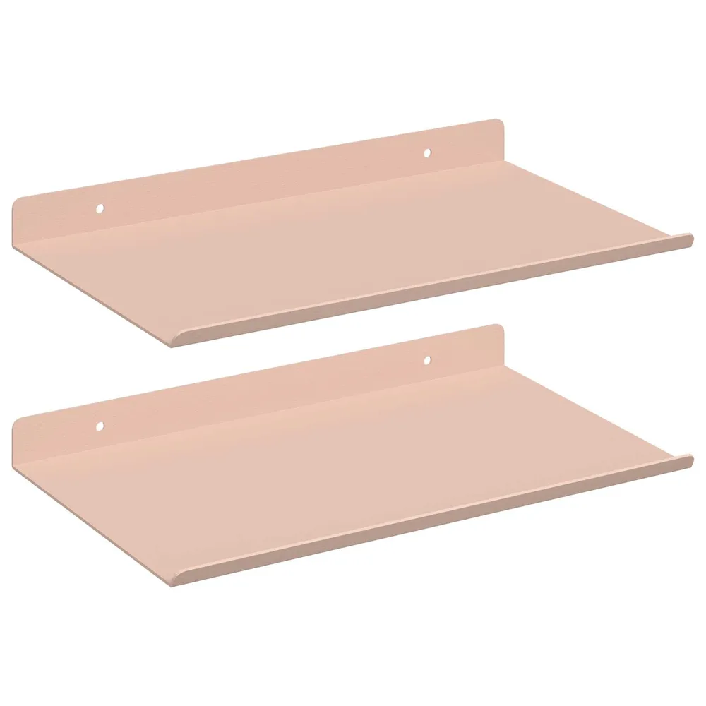 vidaXL Étagère flottante Montage mural 2 pc Rose 30 x 18 x 2,5 cm