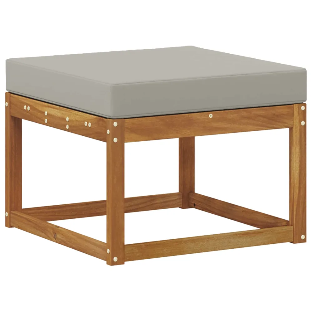 vidaXL Pouf d'Extérieur Bois d'Acacia Massif Naturel