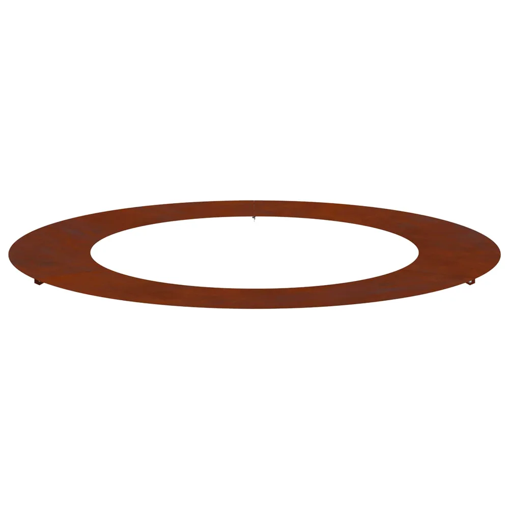 vidaXL adapté pour anneau d'arbre plat Rouillé Ø60/90 cm