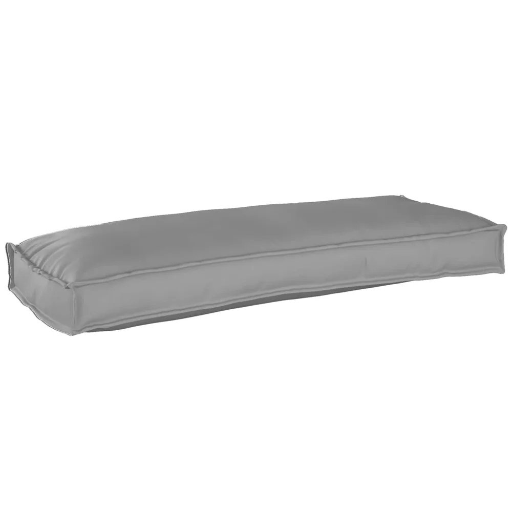 vidaXL Coussin Gris 100 x 40 x 8 cm Tissu Oxford