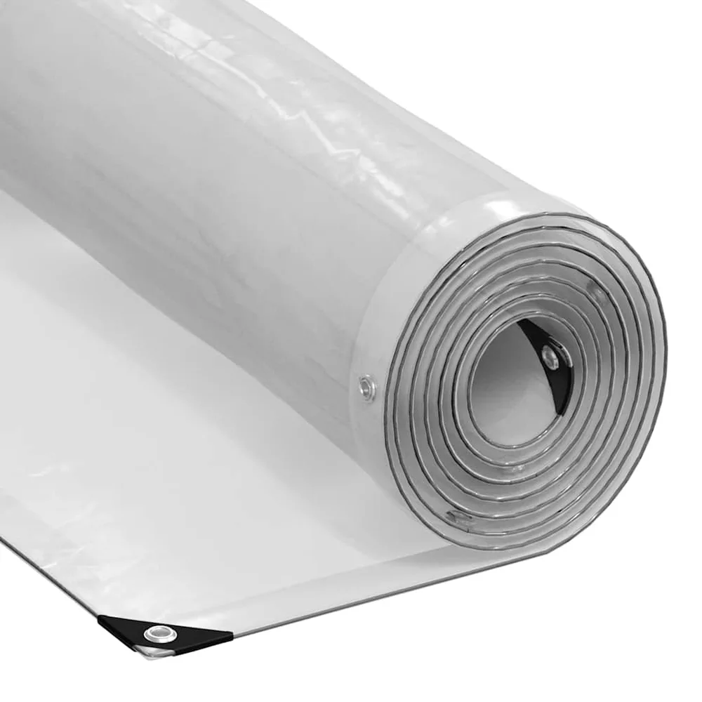 vidaXL Bâche transparente avec œillets 4x4 m polyéthylène
