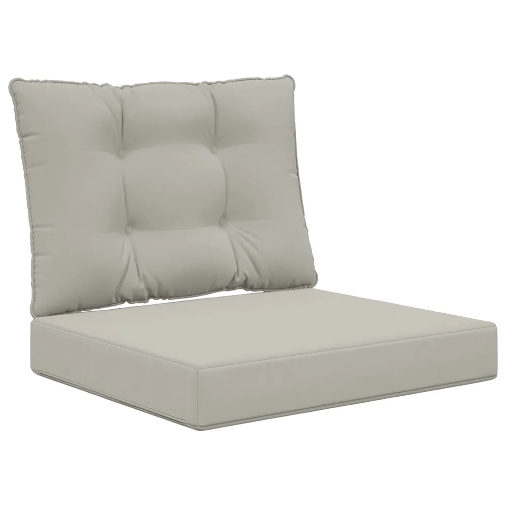 vidaXL Coussin de canapé d'extérieur Polyester Gris 60 x 50,5 x 8 cm